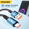Дата кабель USB 2.0 AM to USB-C 2.0m 120W black Essager (EXC120-CGA01-P) - Image 3