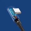 Дата кабель USB 2.0 AM to USB-C 0.5m 3A 90° corner US176 black Ugreen (20855) - Image 3