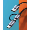 Дата кабель USB 2.0 AM to USB-C + Micro 5P 1.0m 3A US177 black Ugreen (30875) - Image 2