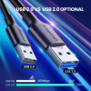 Дата кабель USB 3.0 AM to USB-C 1.5m 3A US184 black Ugreen (20883) - Image 4