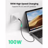 Дата кабель USB-C 2.0 to USB-C 1.0m 90° corner US334 black Ugreen (70643) - Image 4