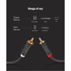 Кабель мультимедійний 2xRCA M to 2xRCA M 2.0m AV104 black UGREEN (10518) - Image 8