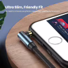 Кабель мультимедийный 3.5mm M to 3.5mm M 1.5m 90° corner AV112 blue Ugreen (60180) - Image 9