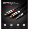 Кабель мультимедійний 3.5mm M to 2xRCA M 3.0m AV116 black Ugreen (10590) - Image 4