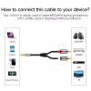 Кабель мультимедійний 3.5mm M to 2xRCA M 3.0m AV116 black Ugreen (10590) - Image 6