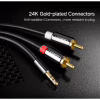 Кабель мультимедийный 3.5mm M to 2xRCA M 3.0m AV116 black Ugreen (10590) - Image 7
