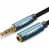 Кабель мультимедійний 3.5mm M to 3.5mm F 1.0m AV118 blue Ugreen (40673) - Image 3