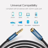 Кабель мультимедійний 3.5mm M to 3.5mm F 1.0m AV118 blue Ugreen (40673) - Image 6