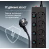 Сетевой фильтр питания ColorWay CW-PSEA55SBK 5 розеток5м (CW-PSEA55SBK) - Image 9