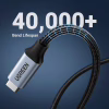 Дата кабель USB-C M/F 0.5m 5A USB 3.1 Gen2 10Gbps black Ugreen (80810) - Image 9