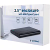 Карман внешний Gembird 2.5" USB3.1 alum black (EE2-U3S-6) - Image 4