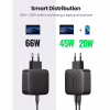 Зарядний пристрій Ugreen CD216 66W 2xType-C PD Charger (Black) (70867) - Image 3