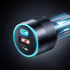 Зарядний пристрій Choetech car 2хUSB-C+USB-A 130W QC3.0/PD/PPS black (TC0011-BK) - Image 6