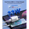 Зарядное устройство Choetech GaN USB-A/USB-C 33W QC3.0/PD/PPS (PD5006-EU-WH) - Image 4