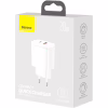 Зарядний пристрій Baseus Compact Quick Charger U+C 20W EU White (CCXJ-B02) - Image 3