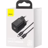Зарядное устройство Baseus 1xUSB 25W (USB-C) + Cable Type-C black (TZCCSUP-L01) - Image 8