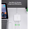 Зарядний пристрій Choetech GaN 2 USB-A / 2 USB-C 100W QC3.0/PD/PPS (PD8008-EU-WH) - Image 5