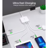 Зарядний пристрій Choetech GaN 2 USB-A / 2 USB-C 100W QC3.0/PD/PPS (PD8008-EU-WH) - Image 6