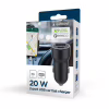 Зарядний пристрій Gembird 1xUSB-A (18W QC3.0) + 1xUSB-C (20W PD) black (TA-UC-A2PDQC20-CAR-01) - Image 5