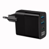 Зарядное устройство Gembird 2хUSB-A (QC3.0 18W) + 1хType-C (PD20W) LCD black (TA-UC-PDQC30LCD-BK-02) - Image 2