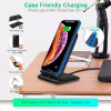 Зарядний пристрій Choetech 15W Fast Wireless Charging Stand 2coils black (T555-F-BK) - Image 7