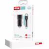 Зарядний пристрій XO TZ09 2.4A/2 USB + cable Type-C Black (XO-TZ09T-BK) - Image 5