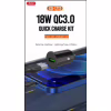 Зарядное устройство XO TZ12 QC3.0 (1USB/18W) + USB - Type-C Black (XO-TZ12-BK) - Image 2