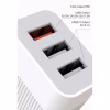 Зарядний пристрій XO QC 3.0 L72 30W (18W/1USB + 2.4A/2 USB) + cable Lightning White (XO-L72i-WH) - Image 3