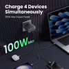 Зарядное устройство Ugreen 4xUSB 100W (3xUSB-C+USB-A) Gan Nexode Fast Charger Grey X565 (35043) - Image 3