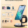 Зарядное устройство Choetech 15W 3-in-1 Magnetic Wireless Fast Charger black (T585-F-101-CCBK) - Image 5