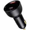 Зарядний пристрій Baseus Superme Digital Display PPS Dual Quick Charger Car Charger black (TZCCZX-01) - Image 4