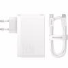 Зарядное устройство Baseus GaN5 Pro Fast Charger 2C+U 140W + Cable 1.0m Type-C 240W white (CCGP100202) - Image 6