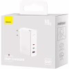 Зарядний пристрій Baseus GaN5 Pro Fast Charger 2C+U 140W + Cable 1.0m Type-C 240W white (CCGP100202) - Image 7