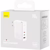 Зарядное устройство Baseus GaN5 Pro Fast Charger 2C+U 140W + Cable 1.0m Type-C 240W white (CCGP100202) - Image 7