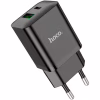 Зарядний пристрій HOCO N28 Founder 1xUSB-C PD20W + 1xUSB QC3.0 Black (6931474783509) - Image 2
