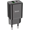Зарядний пристрій HOCO N28 Founder 1xUSB-C PD20W + 1xUSB QC3.0 Black (6931474783509) - Image 3