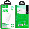 Зарядний пристрій HOCO N60 Gentle USB-C PD20W White (6942007644181) - Image 4