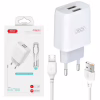 Зарядний пристрій XO 2xUSB 2.4A + cable USB to Micro 5P white (L57-M-WH) - Image 5