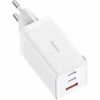 Зарядное устройство Baseus 2xUSB-C 65W + 1xUSB GaN + cable USB-C to USB-C 100W 1.0m white (CCGP120202) - Image 2