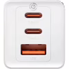 Зарядний пристрій Baseus 2xUSB-C 65W + 1xUSB GaN + cable USB-C to USB-C 100W 1.0m white (CCGP120202) - Image 4