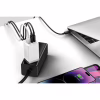 Зарядний пристрій Baseus 2xUSB-C 65W + 1xUSB GaN + cable USB-C to USB-C 100W 1.0m white (CCGP120202) - Image 7