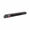 Силовий блок 19" 9 розеток С13, без кабеля, вимикач, метал. корпус Voltronic (PPX9PDUGR) - Image 4