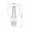 Лампочка Videx Filament A60FA 10W E27 2200K 220V (VL-A60FA-10272) - Image 3