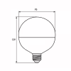 Лампочка Eurolamp G95 12W E27 2700K (LED-G95-12273(Amber)) - Image 3