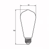 Лампочка Eurolamp ST64 7W E27 2700K (MLP-LED-ST64-07273(Amber)) - Image 3
