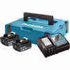 Набір акумулятор + зарядний пристрій Makita набір LXT (BL1830x2, DC18RC, Makpac1) (197952-5) - Image 2
