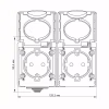 Розетка Videx BINERA IP65 зовнішня 2ая із заземленням сіра (VF-BNW22G-G) - Image 4