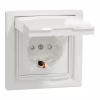 Розетка Schneider Electric ASFORA з кришкою IP44, біла (EPH3100321) - Image 2