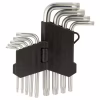 Ключ Sigma набір TORX 9шт T10-T50 CrV, короткі з отвором (4022211) - Image 5
