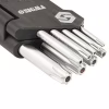 Ключ Sigma набір TORX 9шт T10-T50 CrV, короткі з отвором (4022211) - Image 6